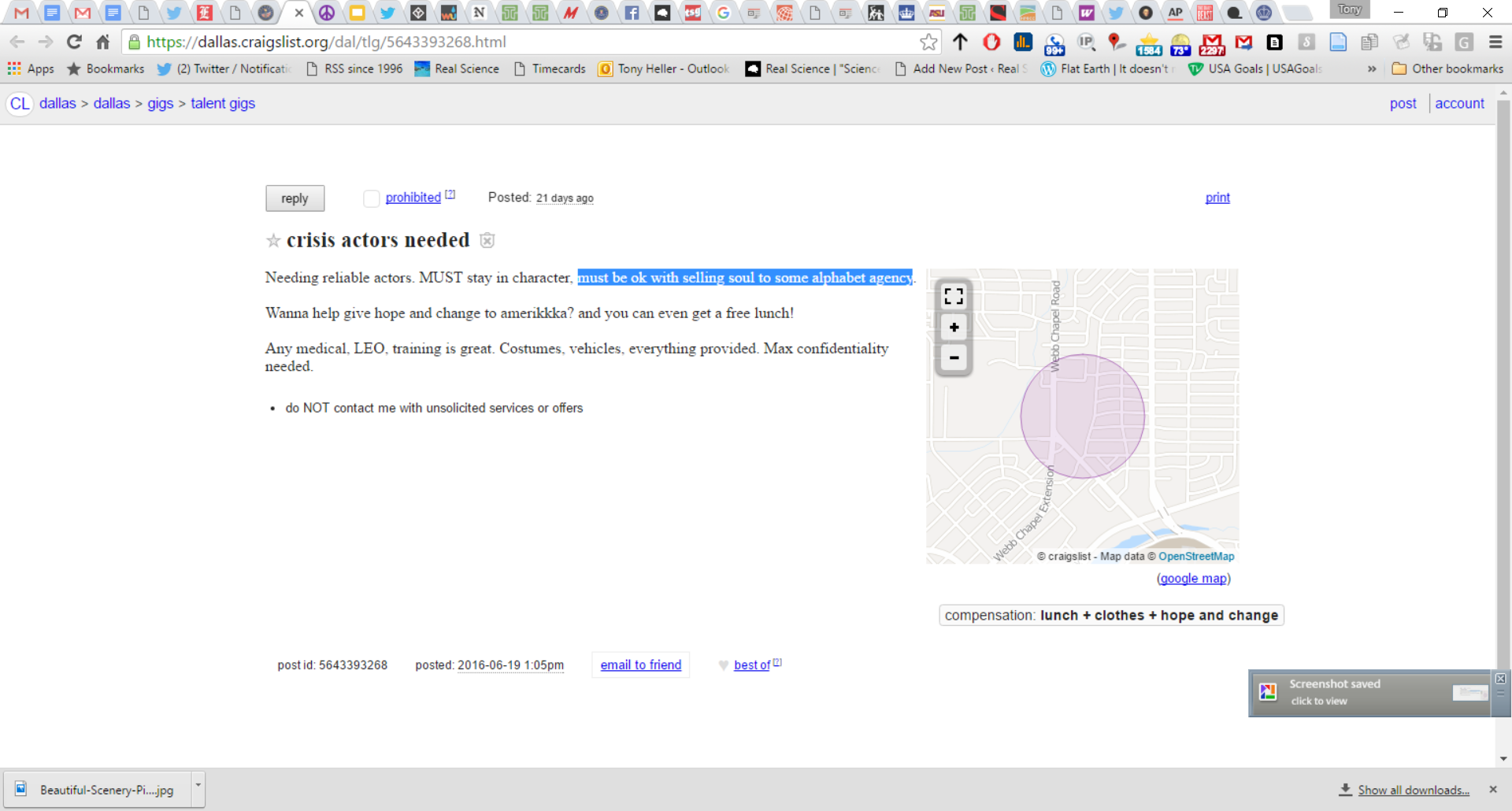 On Dallas Craigslist | Real Climate Science
