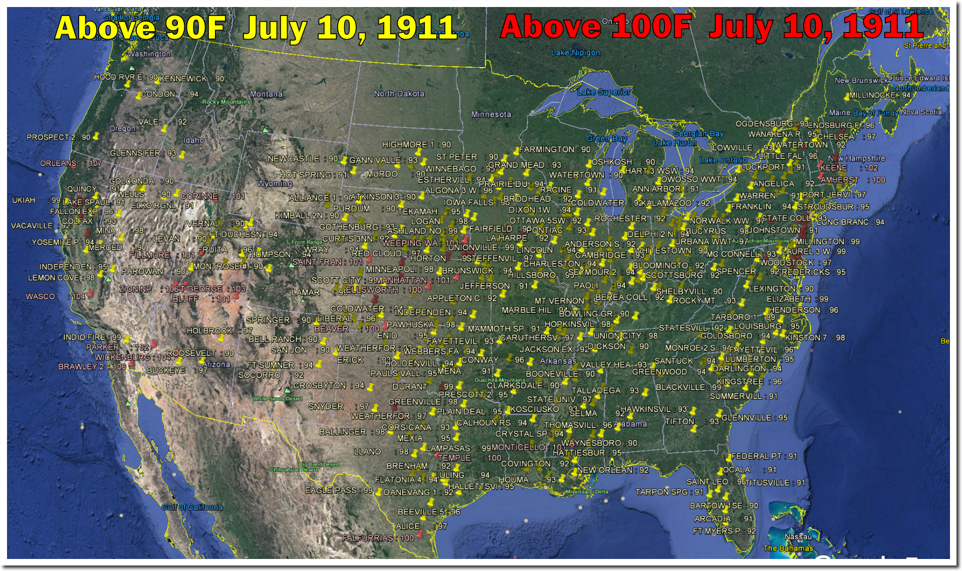 July 10, 1911 – Hottest Day On Record In Maine | Real Climate Science
